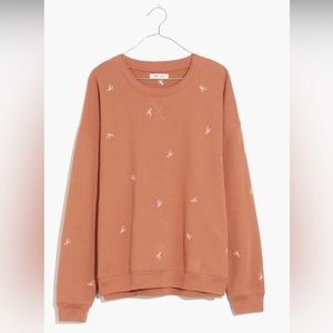 Madewell double neck crew neck sweatshirt